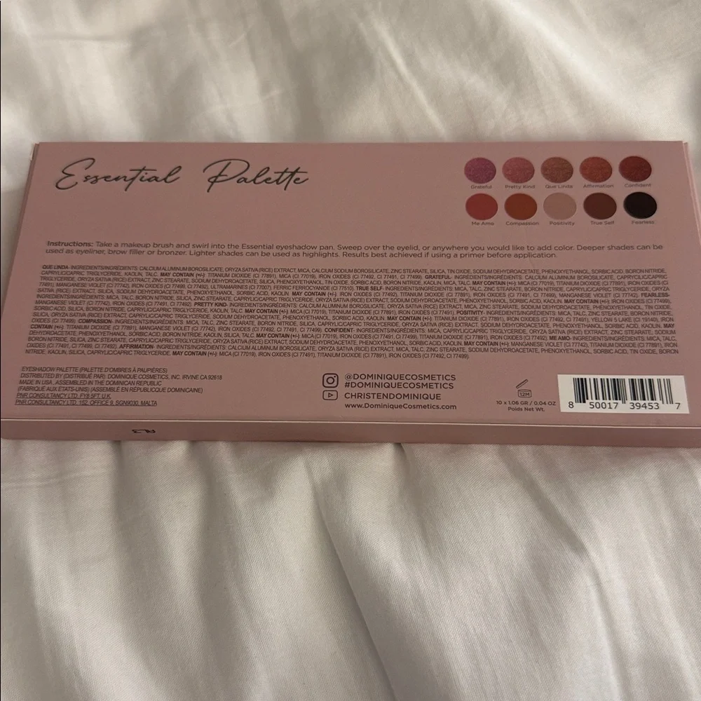 Dominique cosmetics essential palette new in box